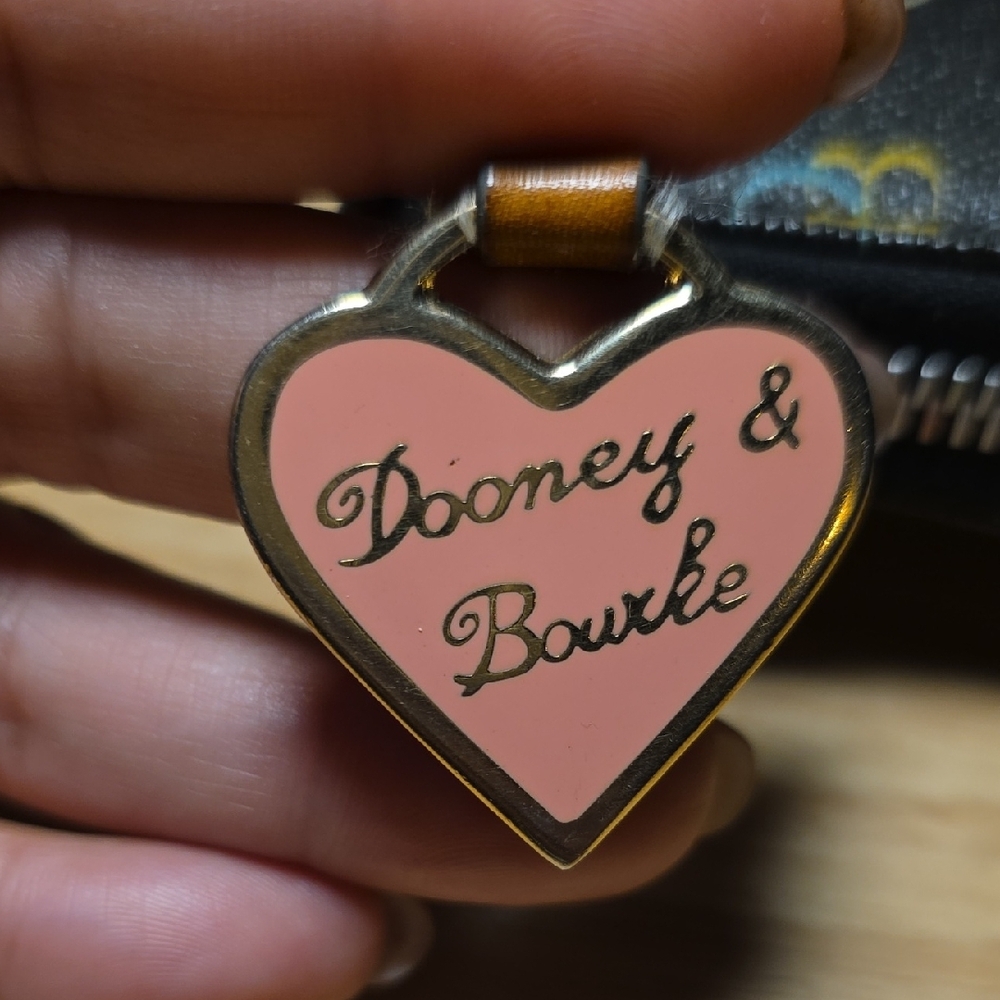 Dooney & Bourke Black Wallet with Multicolor Logo - Picture 4 of 6